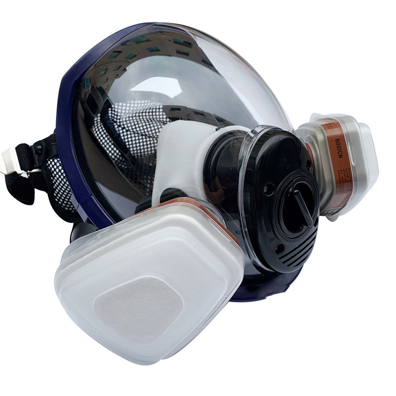 27in1 Full Face Gas Mask Chemi - Dust Mask Construction ulasan dan harga