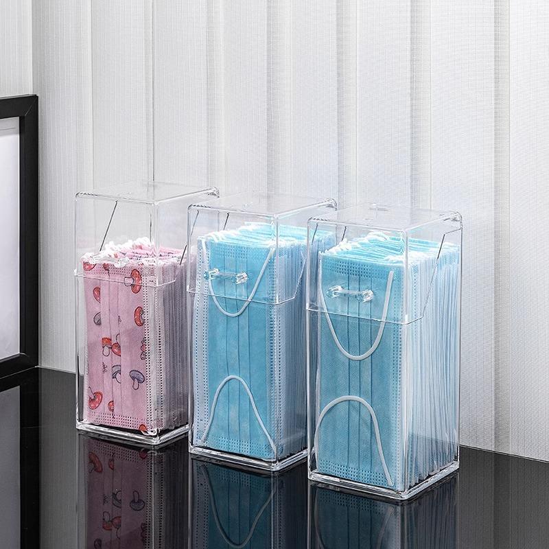 New 1 Transparent Mask Storage - Face Mask Storage Box ulasan dan harga
