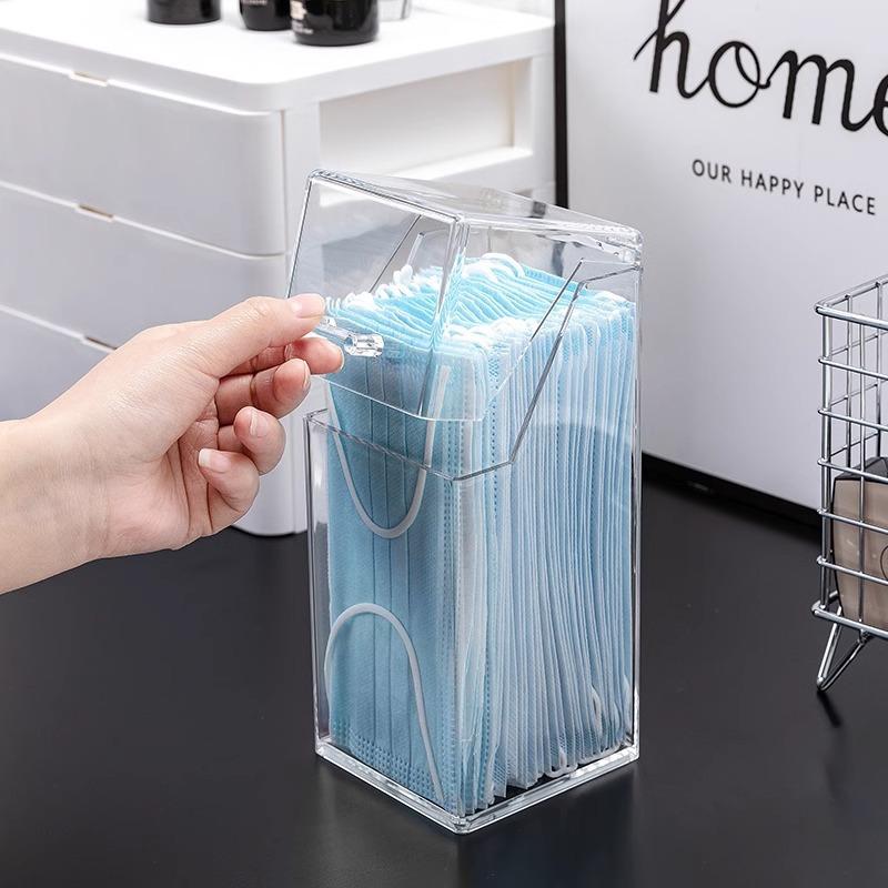 New 1 Transparent Mask Storage - Face Mask Storage Box ulasan dan harga