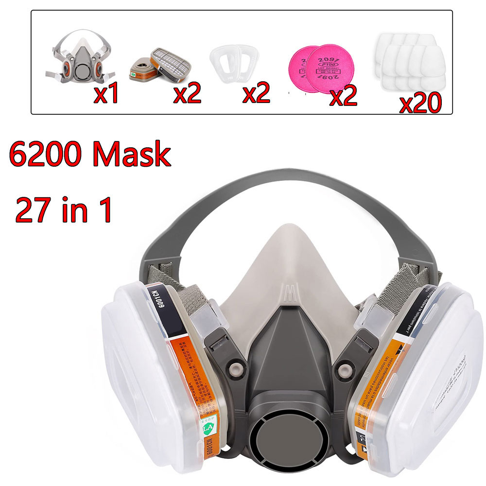 Gas Mask 6200 Set Vehicle Pain - Dust Mask Construction ulasan dan harga
